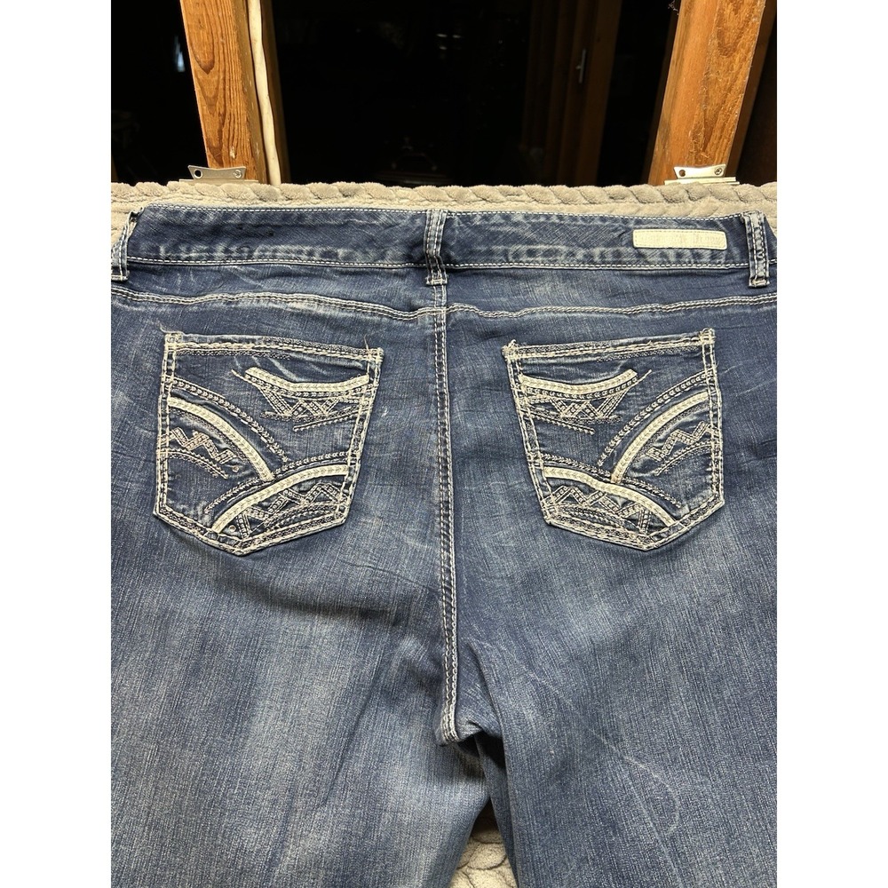 Rhythm In Blues Women's Jeans Size 20 Dark Stretch Denim Bootcut - Picture 4 of 16